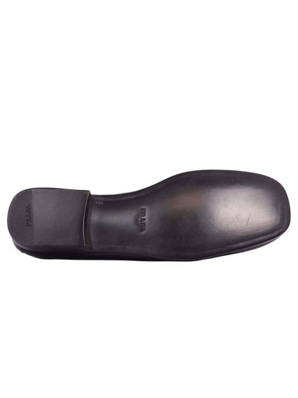 Prada Loafers Moccasins Triangle Logo Leather - Picture 9 of 11